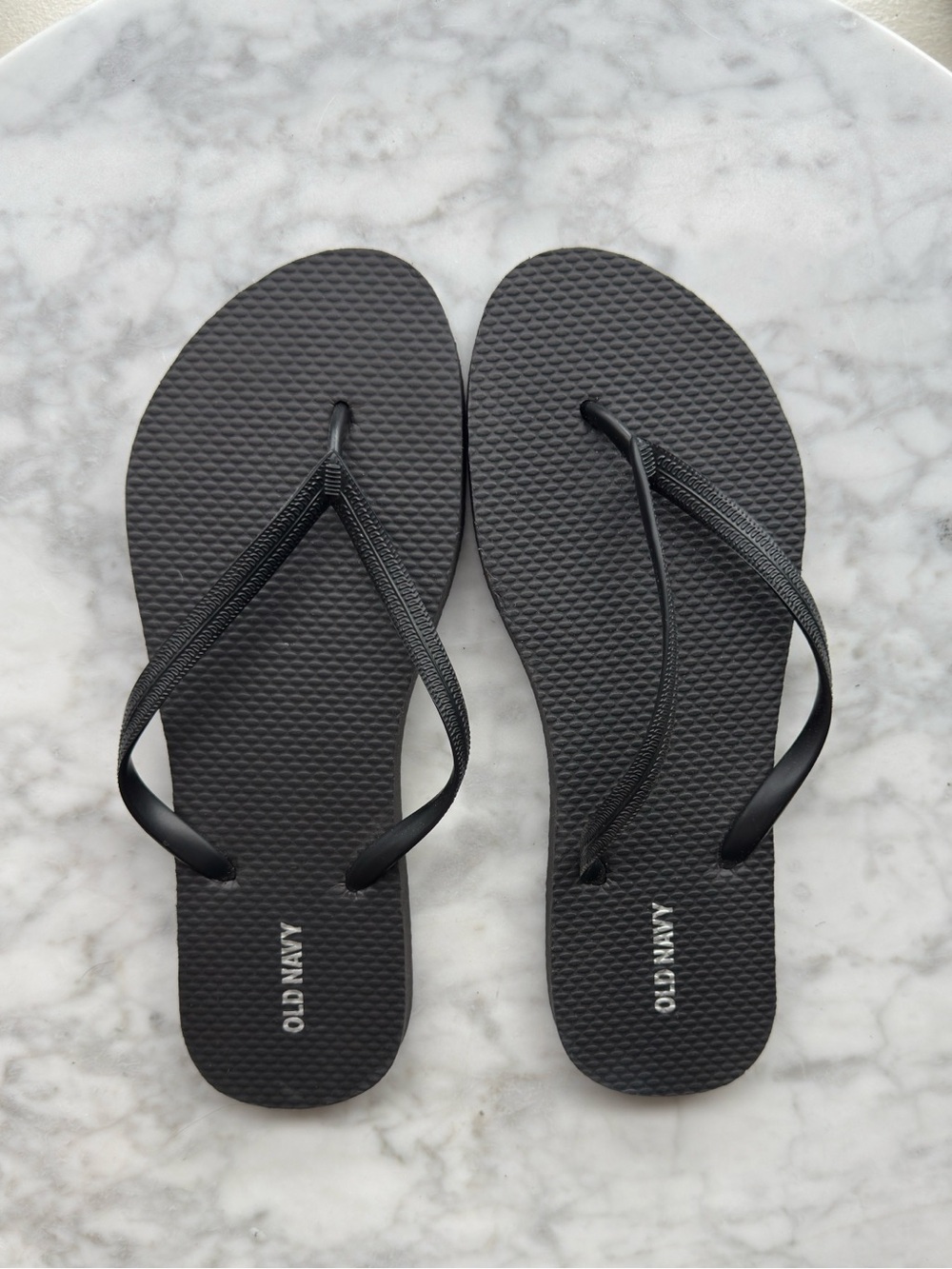 Old Navy Black Simple Thong Flip Flops (UK 8 / US 10)